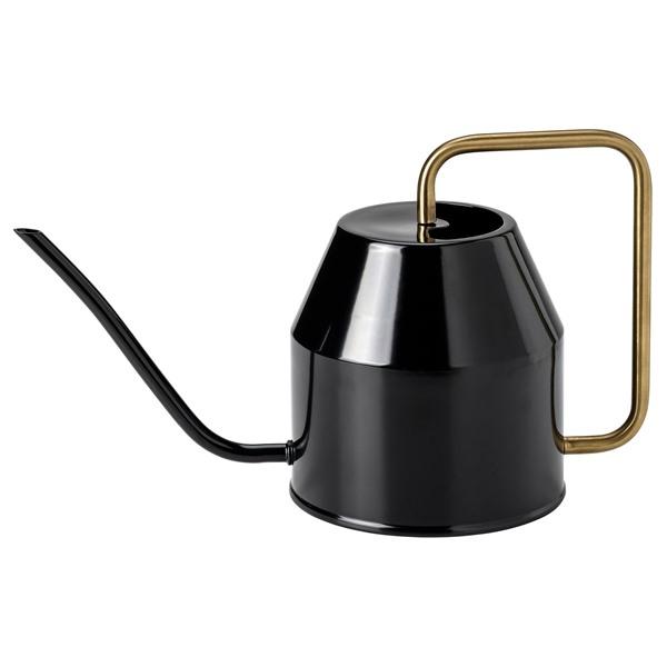 [IKEA/イケア/通販]VATTENKRASSE ヴァッテンクラッセじょうろ, ブラック/ゴールドカラー,2.0 l[B](626752) | 