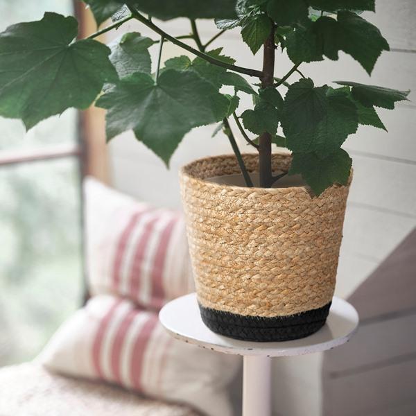 [IKEA/イケア/通販]TARNMAS テルンモース鉢カバー, 室内/ベージュ/ブラック,15 cm[A](627186) |  | 01