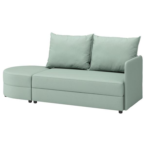 [IKEA/イケア/通販]LINDAKRA リンドークラ2人掛けソファベッド, ヴィースレ ライトグレーグリーン[IL](629270) | 