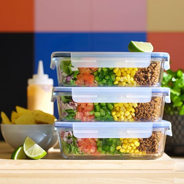 [IKEA/イケア/通販]IKEA 365+保存容器 ふた付き, 長方形 ガラス/プラスチック,1.0 l[AA](69269072) |  | 01