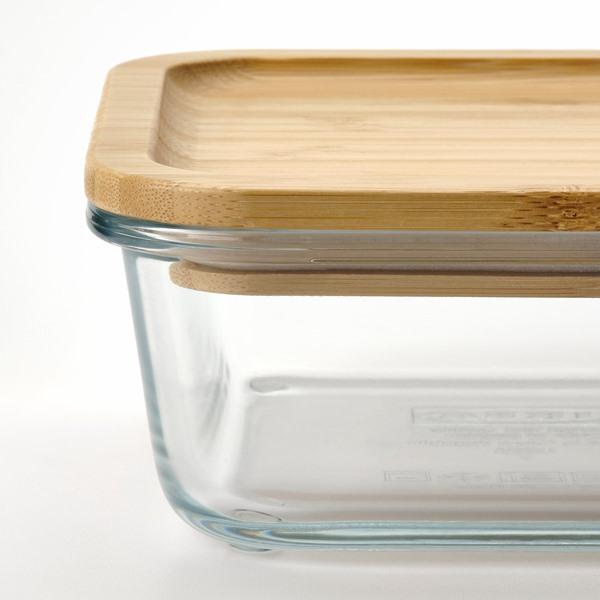 [IKEA/イケア/通販]IKEA 365+保存容器 ふた付き, 正方形 ガラス/竹,600 ml[AA](69269114) |  | 05