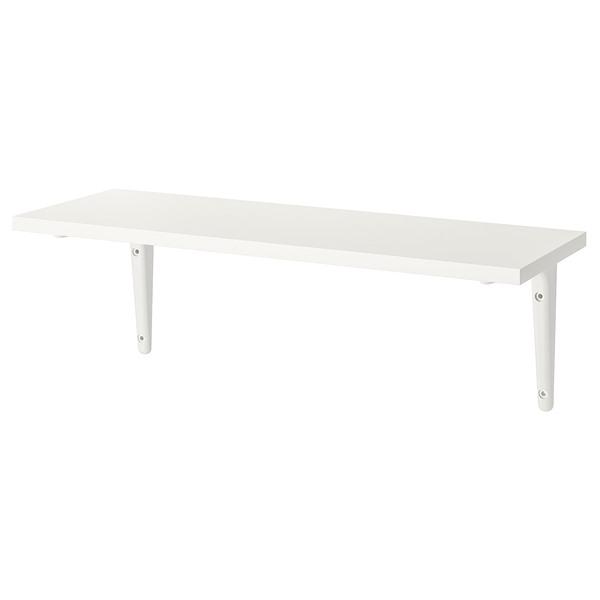 [IKEA/イケア/通販]BURHULT ブールフルト / SIBBHULT スィッブフルトウォールシェルフ, ホワイト/ホワイト,59x20 cm[CC](69325964) | 