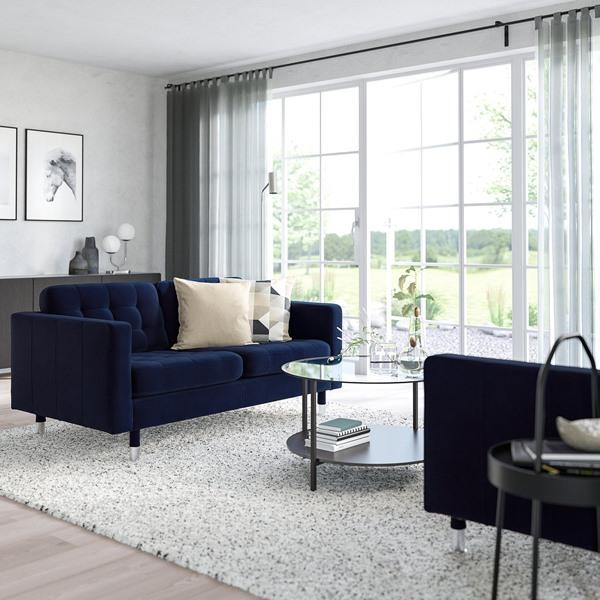 [IKEA/イケア/通販]LANDSKRONA ランズクローナ 2人掛けソファ, ジューパルプ ダークブルー/メタル[AA](69415813) |  | 02