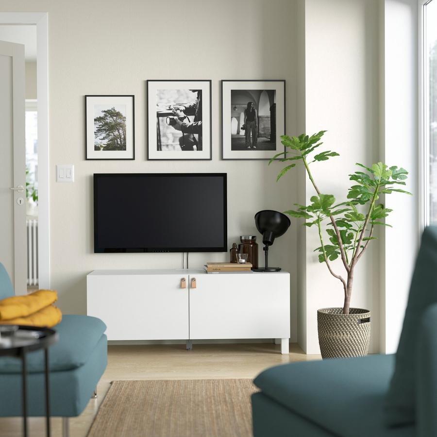 [IKEA/イケア/通販]BESTA ベストー テレビ台 扉付き, ホワイト/ラップヴィーケン/ストゥッバルプ ホワイト, 120x42x48 cm[10](69432068) |  | 02