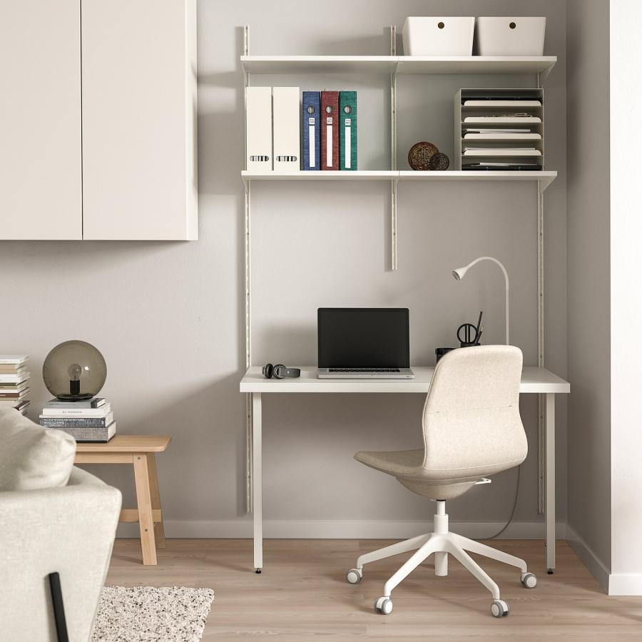 [IKEA/イケア/通販]BOAXEL ボーアクセル / LAGKAPTEN ラグカプテン シェルフユニット 天板付き, ホワイト, 125x62x201 cm[19](69440563) |  | 01