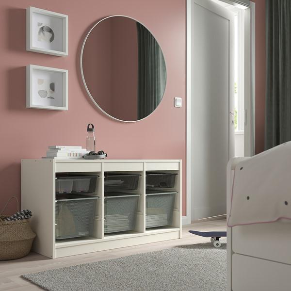 【IKEA/イケア/通販】TROFAST トロファスト 収納コンビネーション, ホワイト ダークグレー/ライトグリーングレー,…[7](69480318) |  | 01