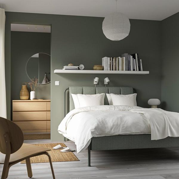 [IKEA/イケア/通販]TALLASEN テルオーセンファブリックベッドフレーム, ク-ルスタ グレーグリーン/ル……[3](69514752) |  | 01