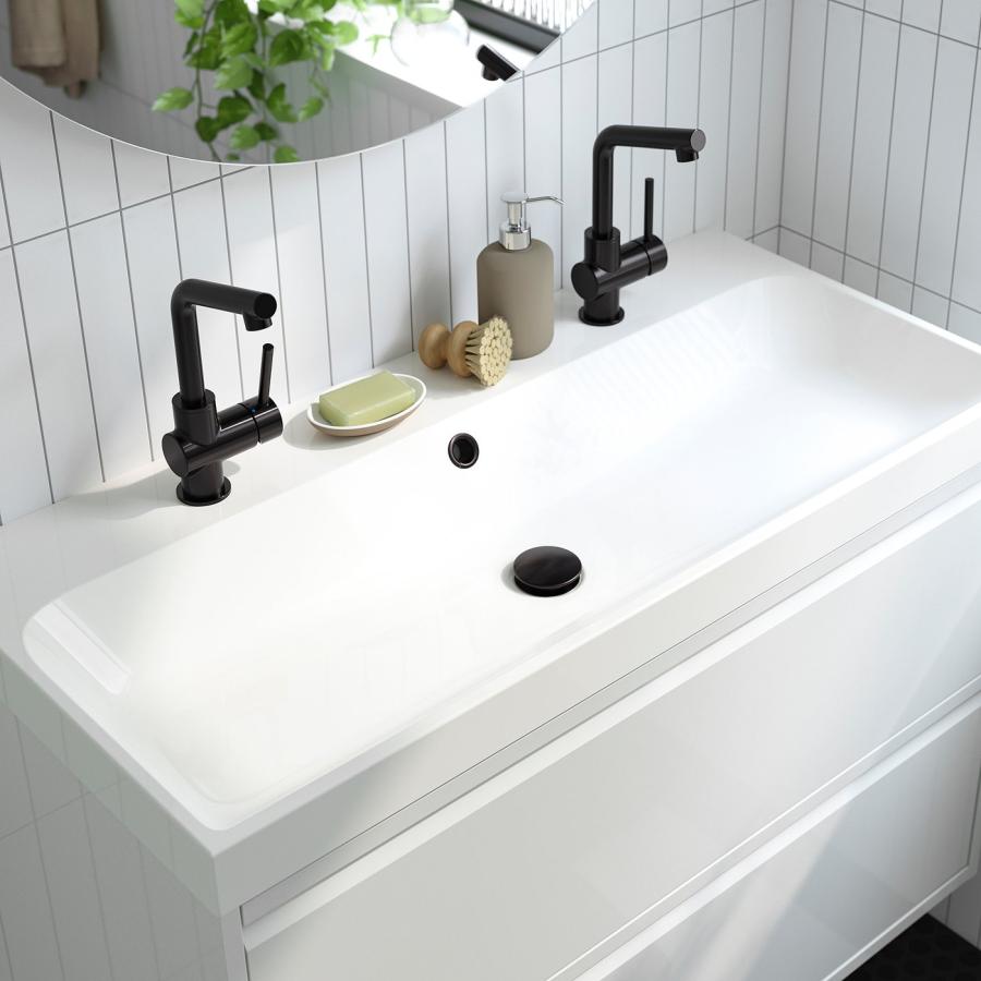 [IKEA/イケア/通販]BACKSJON バックショーン 洗面ボウル 排水トラップ付き, ホワイト, 100x48 cm[HC](69527622) |  | 01