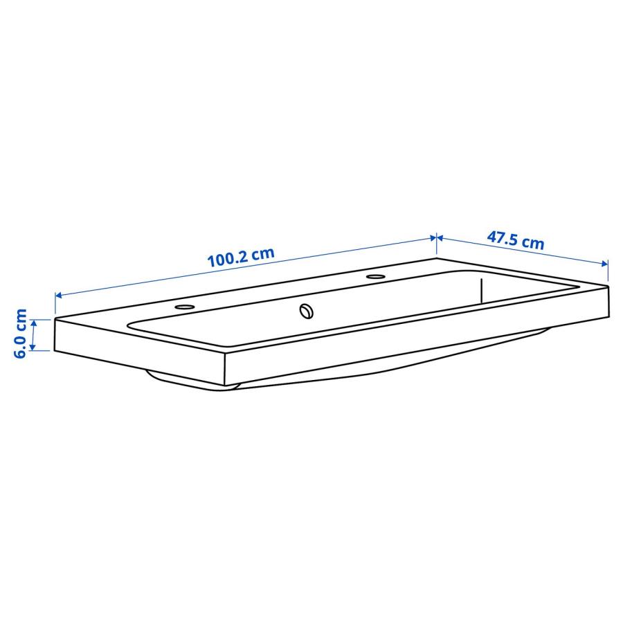 [IKEA/イケア/通販]BACKSJON バックショーン 洗面ボウル 排水トラップ付き, ホワイト, 100x48 cm[HC](69527622) |  | 02