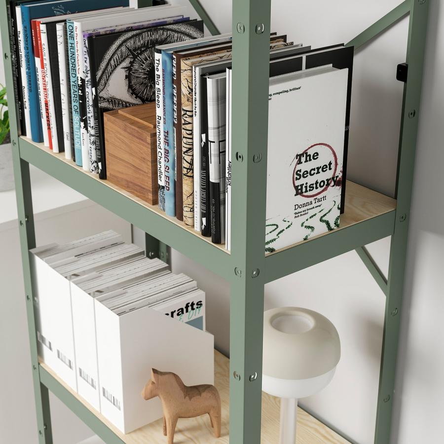 [IKEA/イケア/通販]BROR ブロール シェルフユニット, グレーグリーン/パイン材合板, 85x40x190 cm[5](69532181) |  | 03