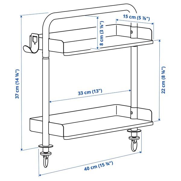 [IKEA/イケア/通販]RELATERA レラテラデスクコンビネーション, ホワイト/ライトグレーグリーン,90x60 cm[5](69560089) |  | 06