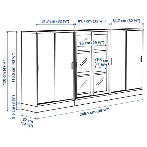 [IKEA/イケア/通販]TONSTAD トンスタード収納コンビネーション 引き戸付, ブラウン ステインオーク材……[4](69570248) |  | 05