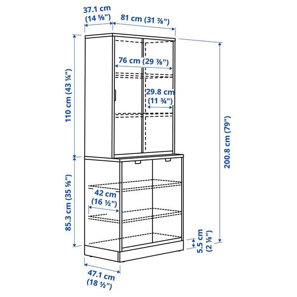 [IKEA/イケア/通販]TONSTAD トンスタード収納コンビネーション 引き戸付, オフホワイト,81x47x201 cm[4](69571827) |  | 04