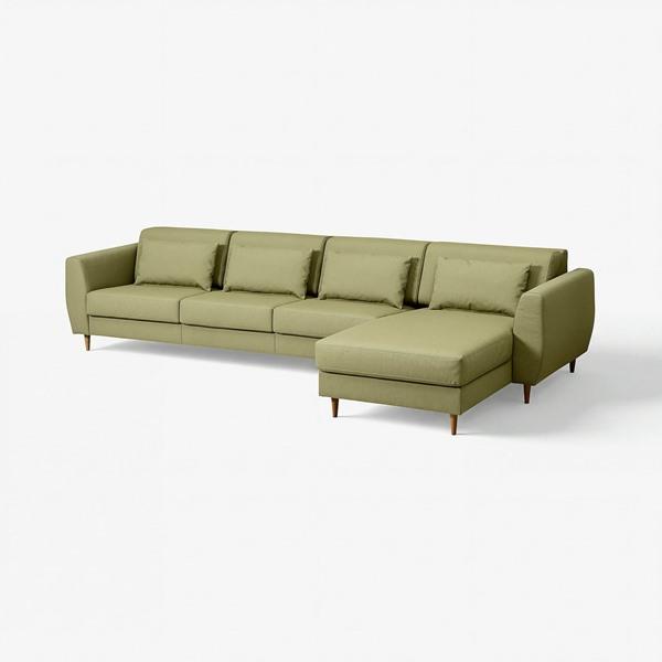 [IKEA/イケア/通販]SLATORP スラトルプ4人掛けソファ 寝椅子付き, ヴィースレ イエローグリーン[3](69577612) | 