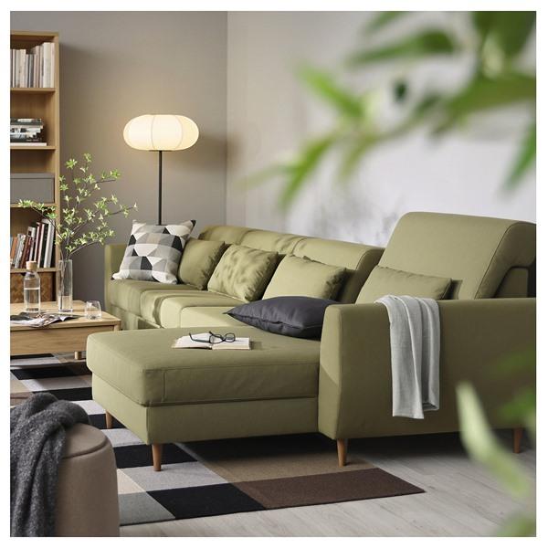 [IKEA/イケア/通販]SLATORP スラトルプ4人掛けソファ 寝椅子付き, ヴィースレ イエローグリーン[3](69577612) |  | 02