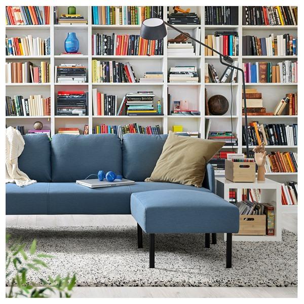 [IKEA/イケア/通販]GLOSTAD グロスタード3人掛けソファ 寝椅子付き, クニーサ ミディアムブルー[LE](69578598) |  | 02