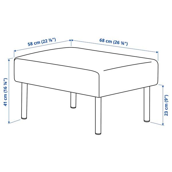[IKEA/イケア/通販]GLOSTAD グロスタード3人掛けソファ 寝椅子付き, クニーサ ミディアムブルー[LE](69578598) |  | 06