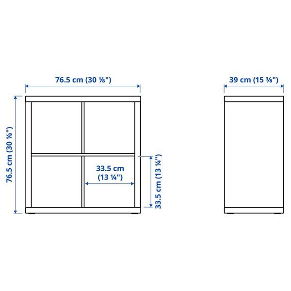[IKEA/イケア/通販]KALLAX カラックスシェルフユニット, 扉2枚付き ホワイト/ライトグレーブルー 波……[3](69579965) |  | 03