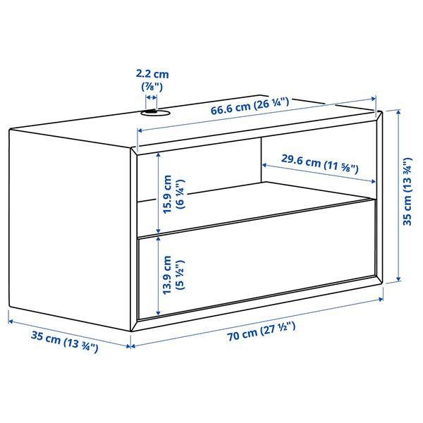 たのメル便 美品　IKEA カラックス　エーケト　EKET IKEA/イケア/通販]EKET エーケトメディア収納コンビネーション