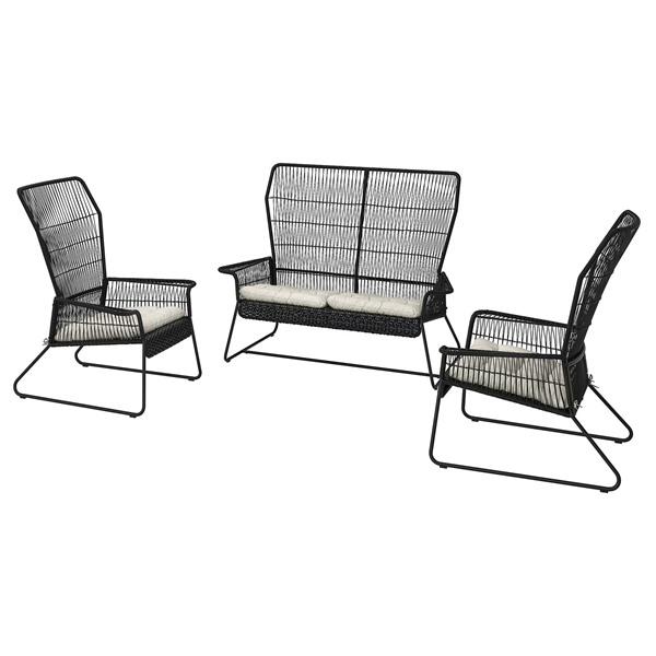[IKEA/イケア/通販]TALLSKAR タルシェール4人用ラウンジ家具セット, 屋外用 チャコール/クッダルナ ラ……[7](69584448) | 