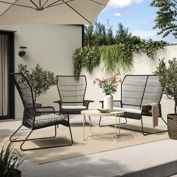 [IKEA/イケア/通販]TALLSKAR タルシェール4人用ラウンジ家具セット, 屋外用 チャコール/クッダルナ ラ……[7](69584448) |  | 01