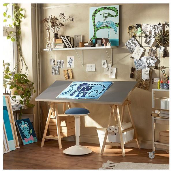 [IKEA/イケア/通販]LAGKAPTEN ラグカプテン / MITTBACK ミットバックデスク, グレー/木目調 バーチ,140x60 cm[3](69585377) |  | 02