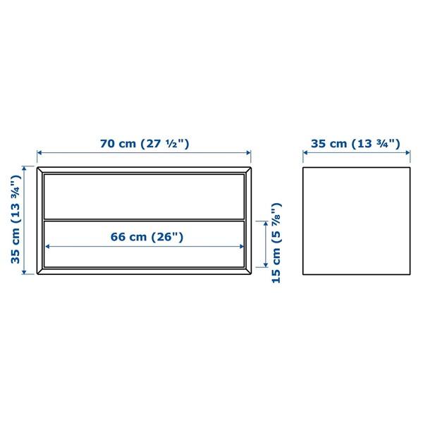 [IKEA/イケア/通販]EKET エーケト壁取り付け式収納コンビネーション, 引き出し2段付き/ブラウン ウォールナット調,70x35x35 cm[CC](69590374) |  | 06