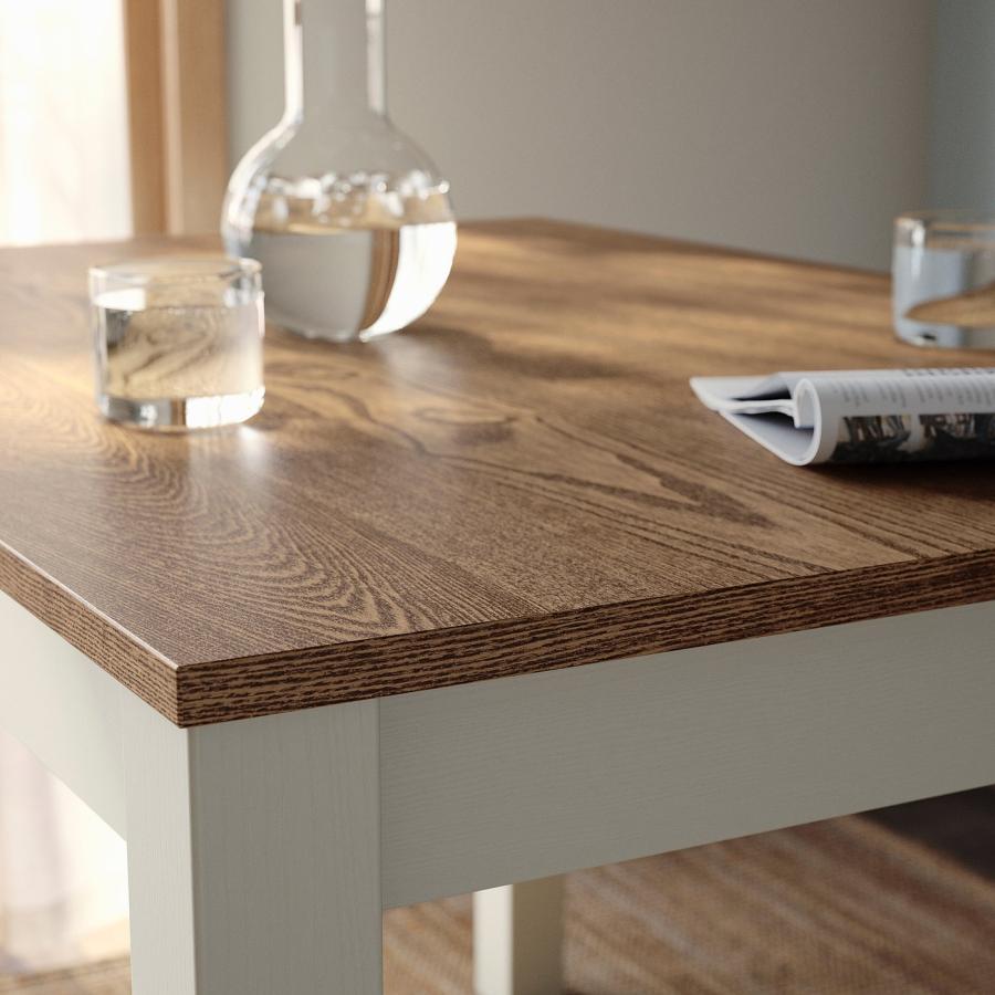 [IKEA/イケア/通販]ALHULT オールフルト / ALHULT オールフルト テーブル＆チェア2脚, ベージュ/ブラウン/カブ―サライトベージュ ベージュ, 80x74 cm[3](696116 |  | 02