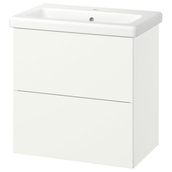 [IKEA/イケア/通販]ENHET エーンヘート / TVALLEN トヴェレン洗面台 引き出し/洗面ボウル付き, ホワイト,64x43x65 cm[3](69616208) | 