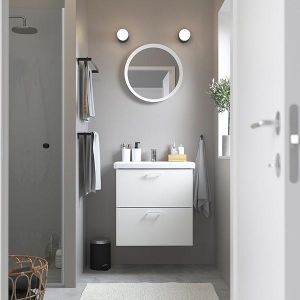 [IKEA/イケア/通販]ENHET エーンヘート / TVALLEN トヴェレン洗面台 引き出し/洗面ボウル付き, ホワイト,64x43x65 cm[3](69616208) |  | 01