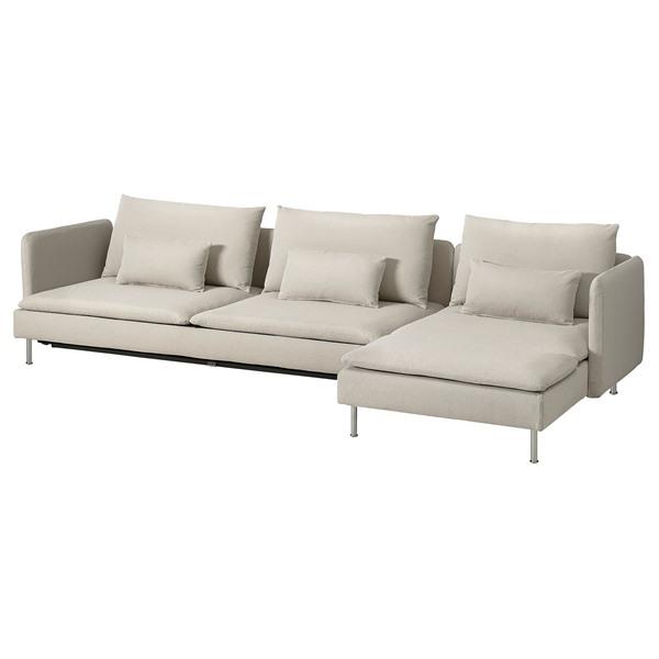 [IKEA/イケア/通販]SODERHAMN ソーデルハムン 4人掛けソファベッド, 寝椅子付き/フリードトゥナ ライトベージュ[10](69616246) |  | 01