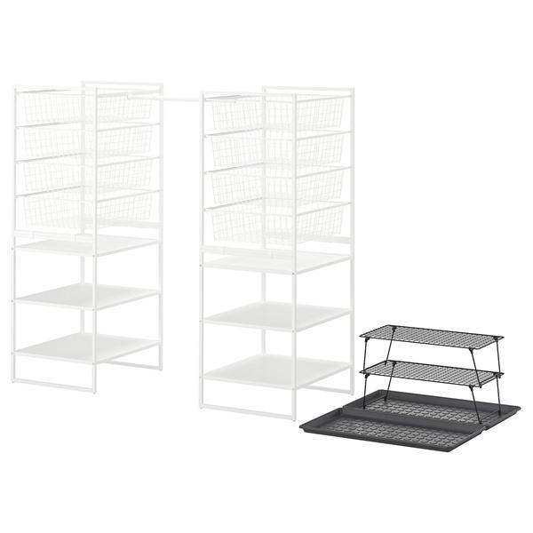 [IKEA/イケア/通販]JONAXEL ヨナクセル / GREJIG グレイグ玄関用家具5点セット, ホワイト/グレー[6](69646880) | 