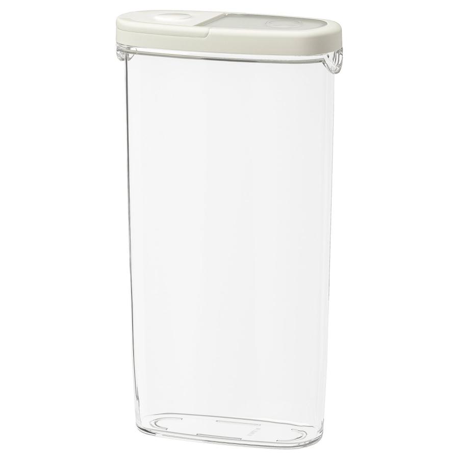 [IKEA/イケア/通販]IKEA 365+ 乾燥食品用容器 ふた付き, 透明/ホワイト, 2.3 l[A](70134020) | 