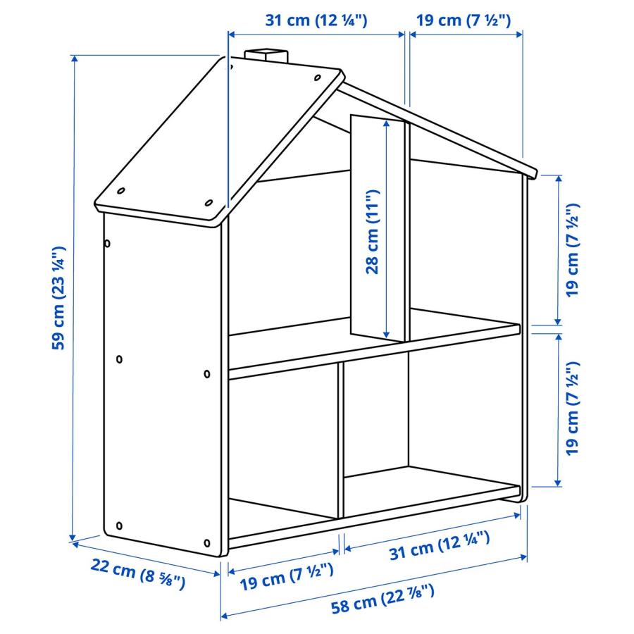 [IKEA/イケア/通販]FLISAT フリサット ドールハウス/ウォールシェルフ[C](70296965) |  | 06