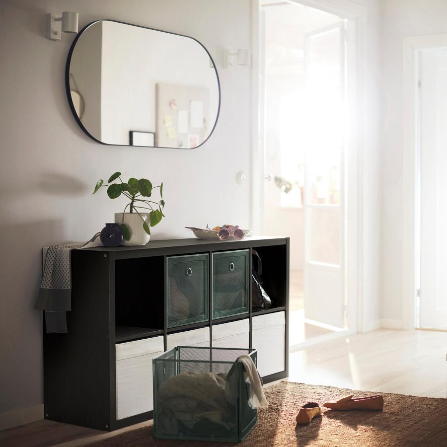 [IKEA/イケア/通販]KALLAX カラックス シェルフユニット, ブラックブラウン, 77x147 cm[I](70351891)の画像