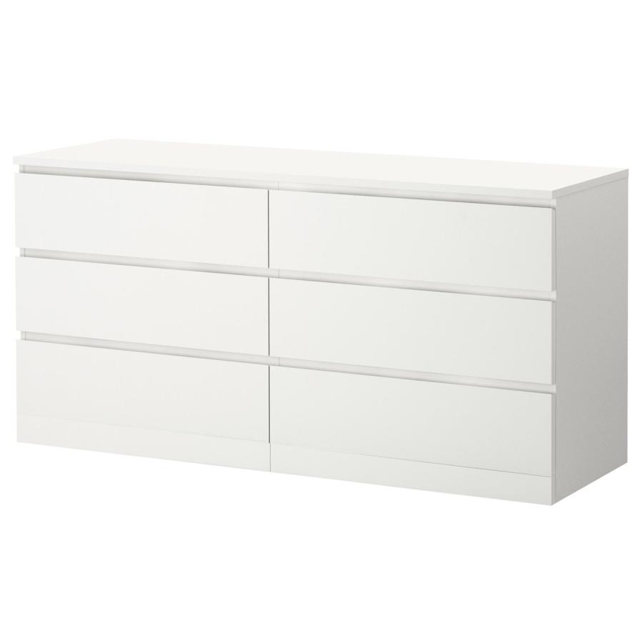 IKEA/イケア/通販]MALM マルム チェスト（引き出し×6）, ホワイト