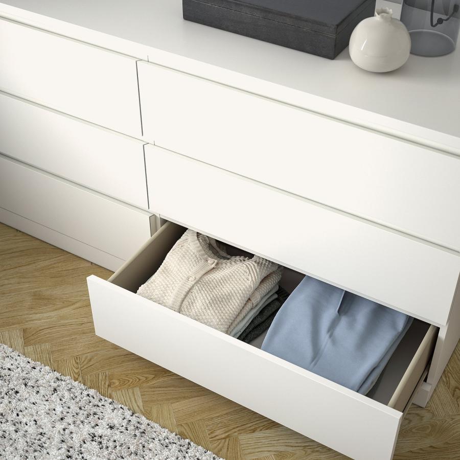 J4102【リユースのサカイ柏店】IKEA　イケア　3段ワイドチェスト　マルム　クリーニング済　参考価格37,990円 イケア（IKEA） IKEA - - MALM -マルム- 引き出しユニット チェスト