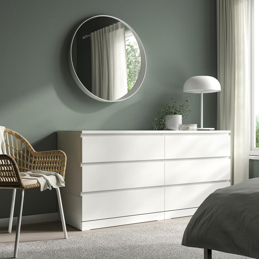 IKEA イケア　マルム　ホワイトチェスト 4段 MALM マルム チェスト（引き出し×4）, ホワイト, 80x100 cm - IKEA