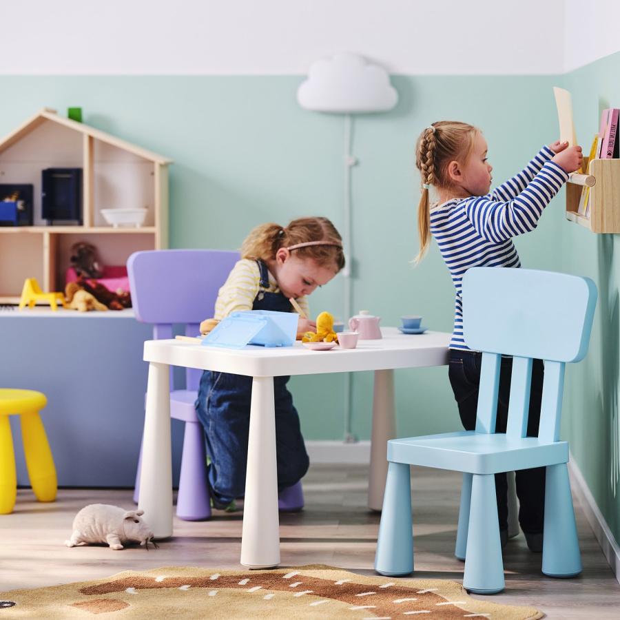 [IKEA/イケア/通販]MAMMUT マンムット 子ども用テーブル, 室内/屋外用 ホワイト, 77x55 cm[C](70365176) |  | 01