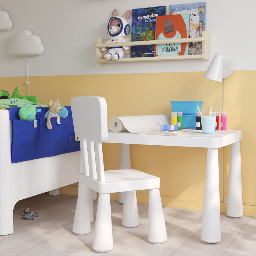 [IKEA/イケア/通販]MAMMUT マンムット 子ども用テーブル, 室内/屋外用 ホワイト, 77x55 cm[C](70365176) |  | 04