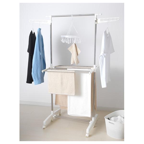 【IKEA/イケア/通販】PURKLA プルクラ 物干しラック 2段, ホワイト[D](70400820) |  | 02