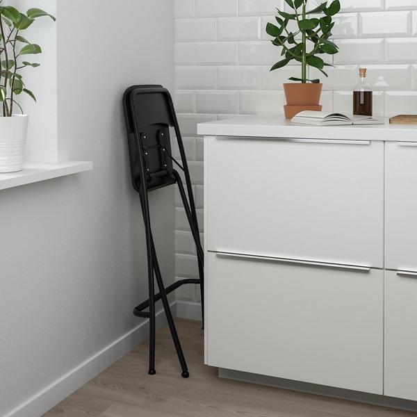 [IKEA/イケア/通販]FRANKLIN フランクリンカウンターチェア 背もたれ付き 折りたたみ式, カウンターの高さ ブラック/ブラック,63 cm[H](70406742) |  | 02