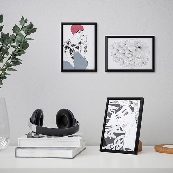 【IKEA/イケア/通販】YLLEVAD イレヴァード フレーム, ブラック[A](70429772) |  | 01