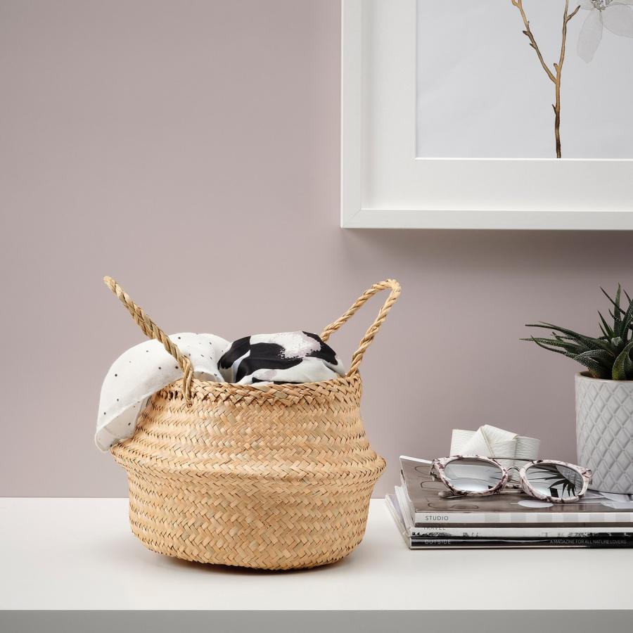 [IKEA/イケア/通販]KRALLIG クラッリグ バスケット, シーグラス（水草）, 16 cm[A](70460102) |  | 02