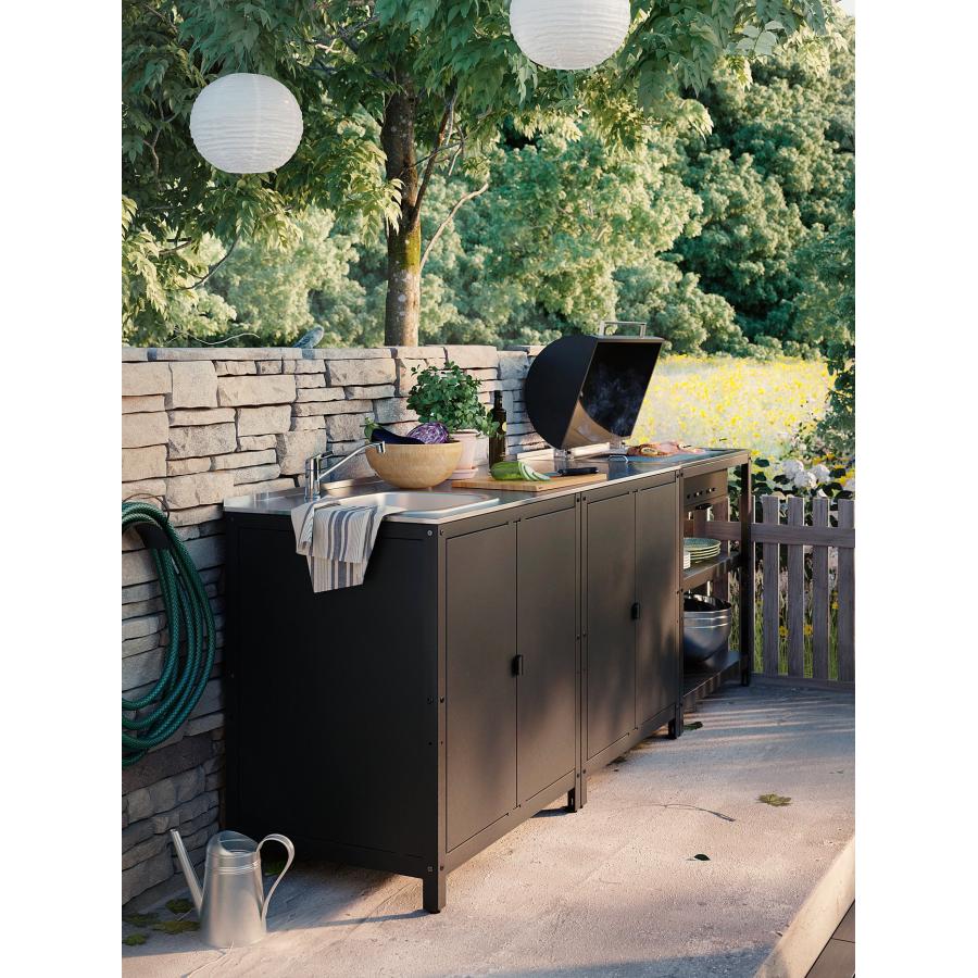 [IKEA/イケア/通販]GRILLSKAR グリルシェール炭火焼きバーベキューグリル, ブラック/ステンレススチール 屋外用,86x61 cm[I](70488912) |  | 09