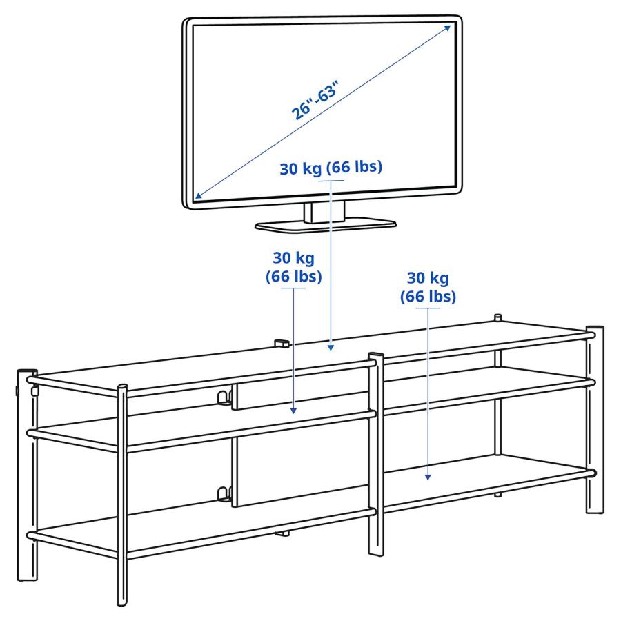 [IKEA/イケア/通販]JATTESTA イェッテスタ テレビ台, ブラック, 160x40x49 cm[J](70514609) |  | 08