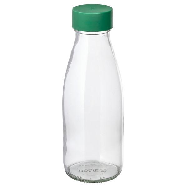[IKEA/イケア/通販]SPARTANSK スパルタンスク水筒, クリアガラス/グリーン,0.5 l[A](70517957) | 