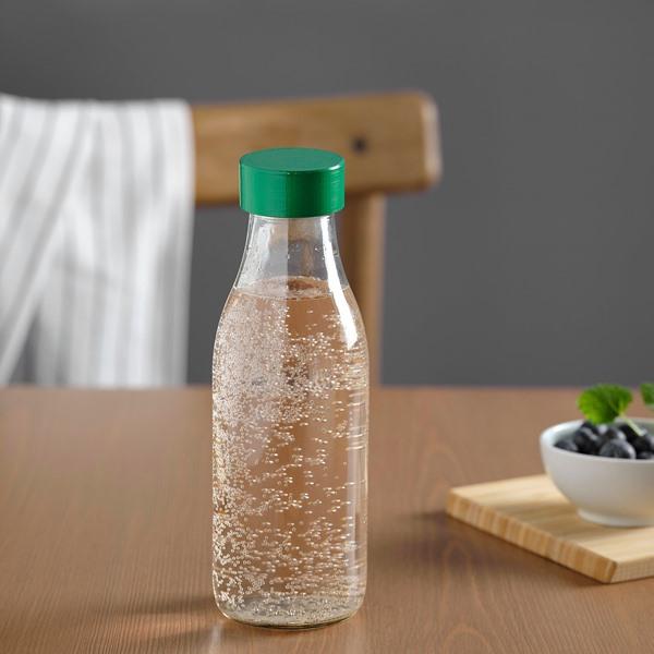 [IKEA/イケア/通販]SPARTANSK スパルタンスク水筒, クリアガラス/グリーン,0.5 l[A](70517957) |  | 02