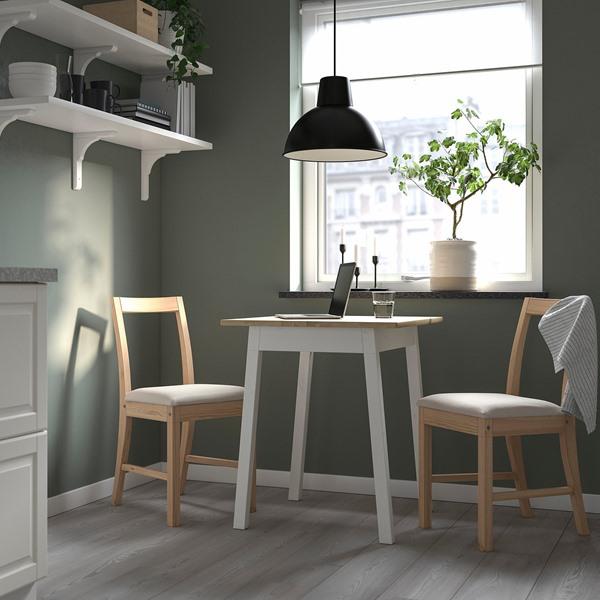 [IKEA/イケア/通販]PINNTORP ピントルプテーブル, ライトブラウンステイン/ホワイトステイン パイン材,65x65 cm[E](70529470) |  | 01