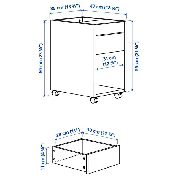 [IKEA/イケア/通販]TONSTAD トンスタード引き出しユニット キャスター付き, ブラウン ステインオーク……[D](70538568) |  | 02